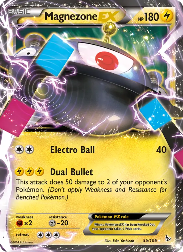 Magnezone EX Ultra Rare Pokemon card #35 from Flashfire