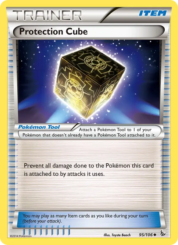 Protection Cube Uncommon Pokemon card #95 from Flashfire