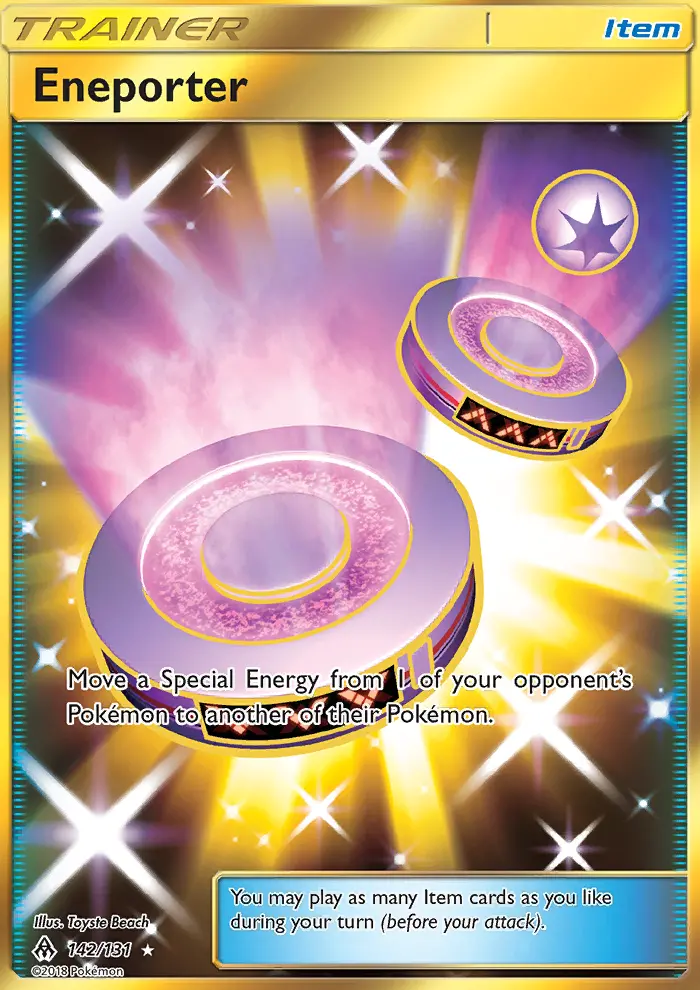Eneporter Secret Rare Pokemon card #142 from Forbidden Light