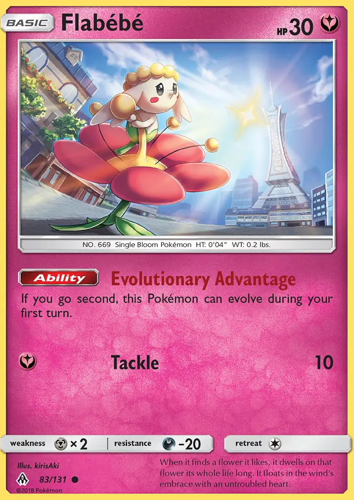 Flabébé Common Pokemon card #83 from Forbidden Light