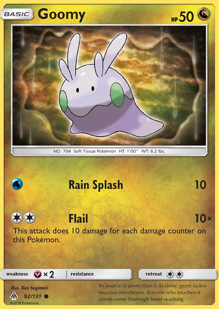 Goomy Common Pokemon card #92 from Forbidden Light