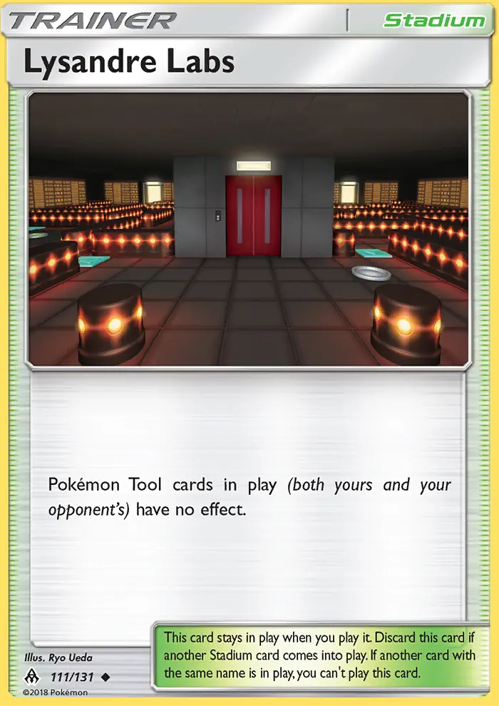 Lysandre Labs Uncommon Pokemon card #111 from Forbidden Light