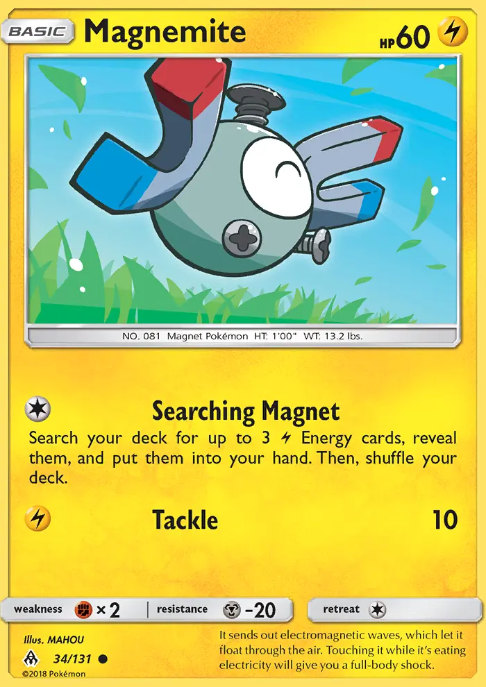 Magnemite Common Pokemon card #34 from Forbidden Light