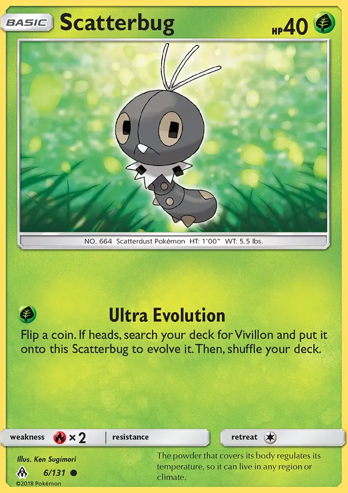 Scatterbug Common Pokemon card #6 from Forbidden Light