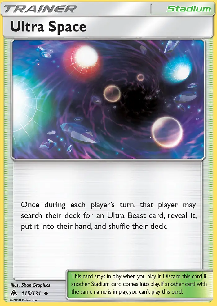 Ultra Space Uncommon Pokemon card #115 from Forbidden Light
