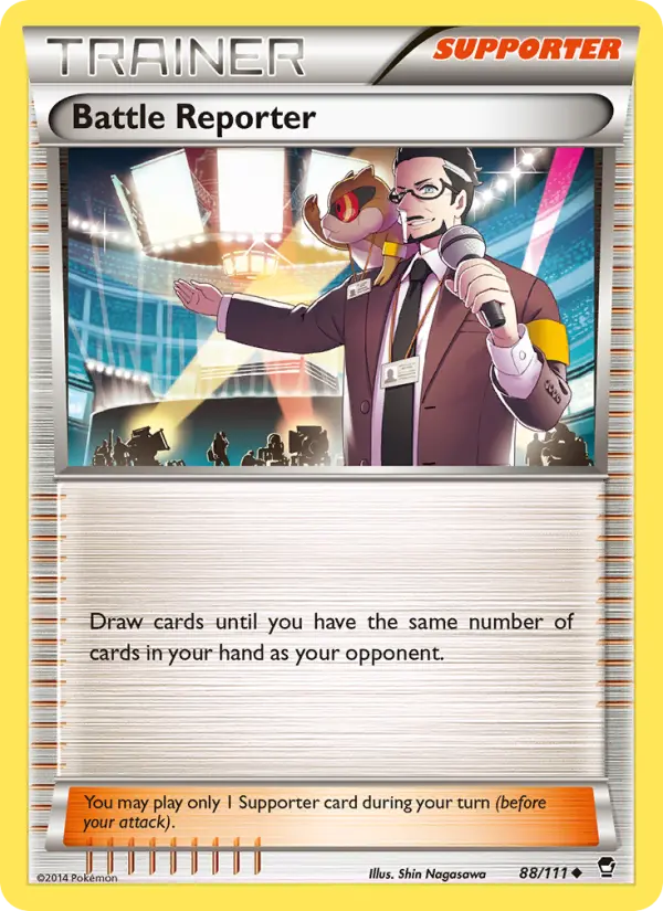 Battle Reporter Uncommon Pokemon card #88 from Furious Fists