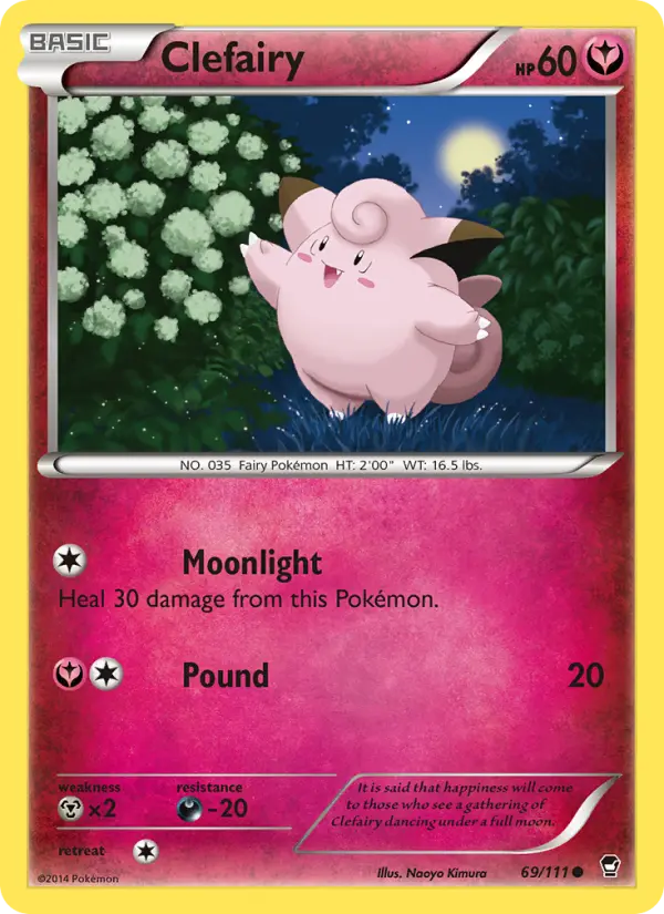 Clefairy Common Pokemon card #69 from Furious Fists