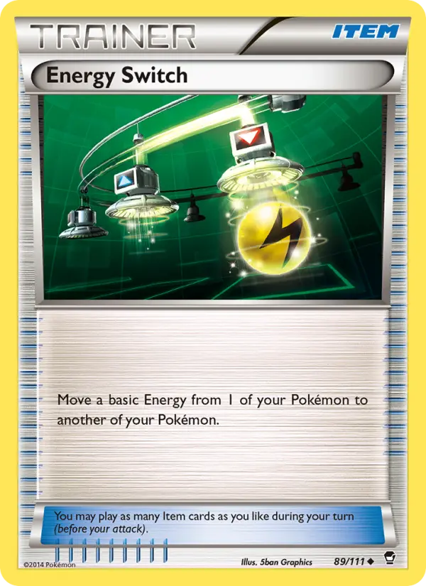 Energy Switch Uncommon Pokemon card #89 from Furious Fists