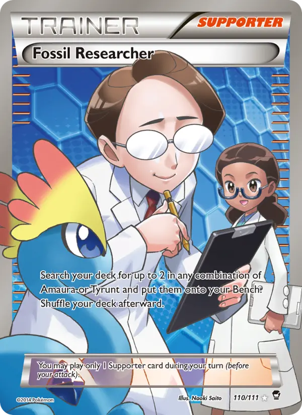 Fossil Researcher Ultra Rare Pokemon card #110 from Furious Fists