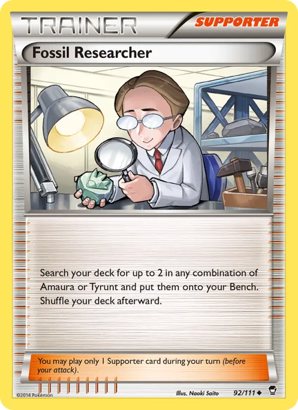 Fossil Researcher Uncommon Pokemon card #92 from Furious Fists
