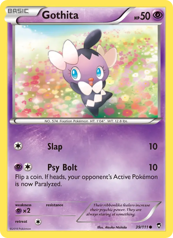 Gothita Common Pokemon card #39 from Furious Fists
