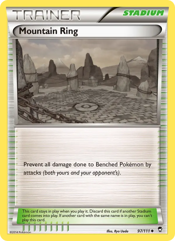 Mountain Ring Uncommon Pokemon card #97 from Furious Fists