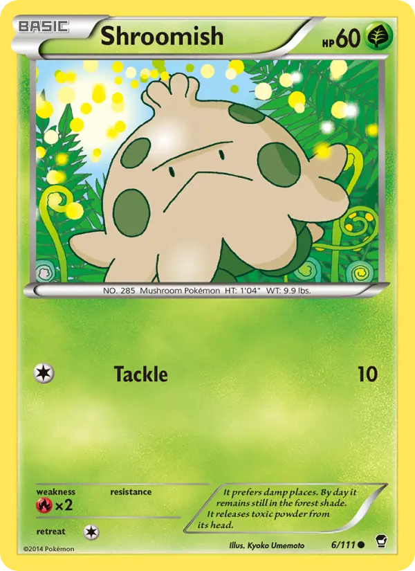 Shroomish Common Pokemon card #6 from Furious Fists