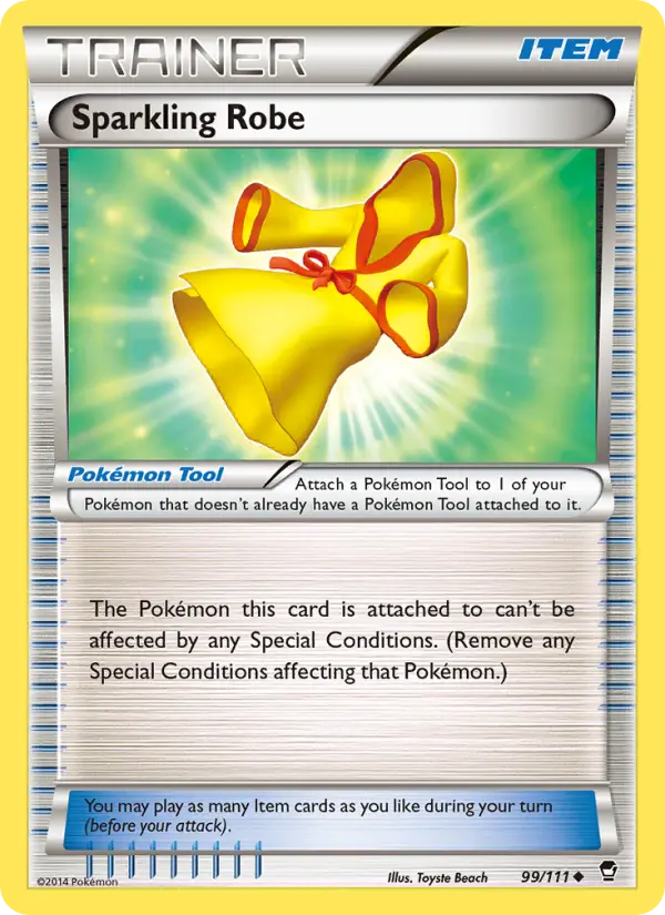 Sparkling Robe Uncommon Pokemon card #99 from Furious Fists