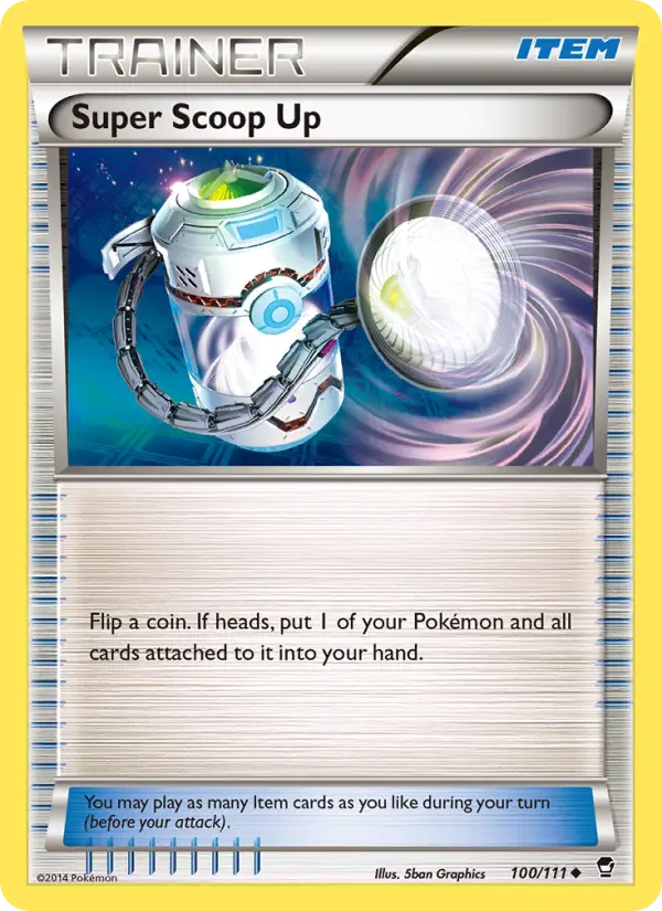 Super Scoop Up Uncommon Pokemon card #100 from Furious Fists