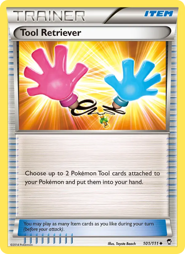 Tool Retriever Uncommon Pokemon card #101 from Furious Fists