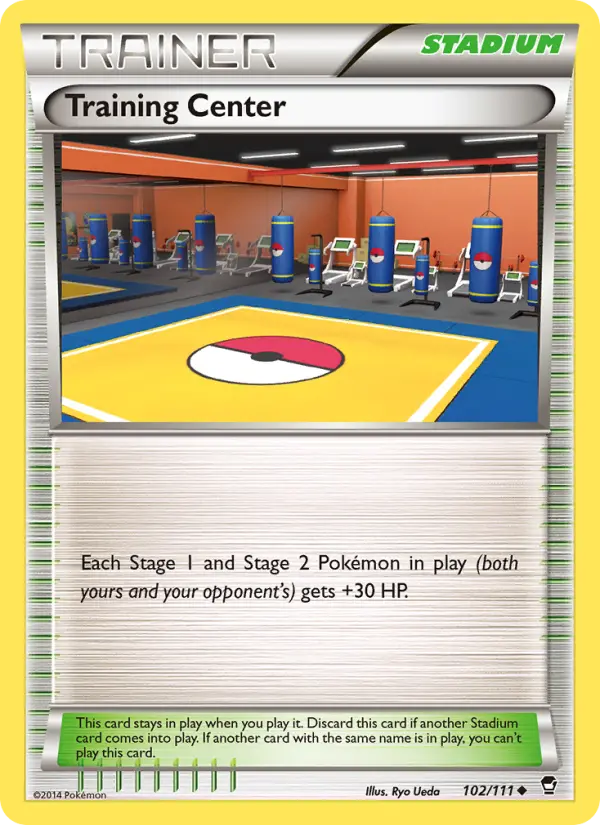 Training Center Uncommon Pokemon card #102 from Furious Fists