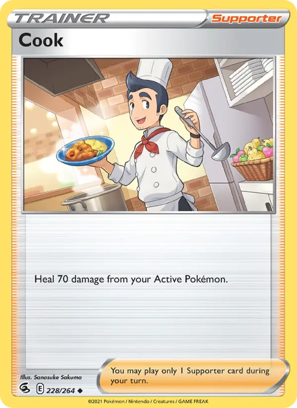 Cook Uncommon Pokemon card #228 from Fusion Strike