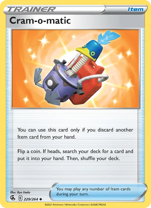Cram-o-matic Uncommon Pokemon card #229 from Fusion Strike