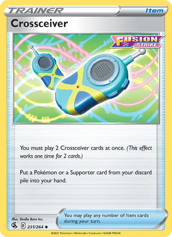 Crossceiver Uncommon Pokemon card #231 from Fusion Strike