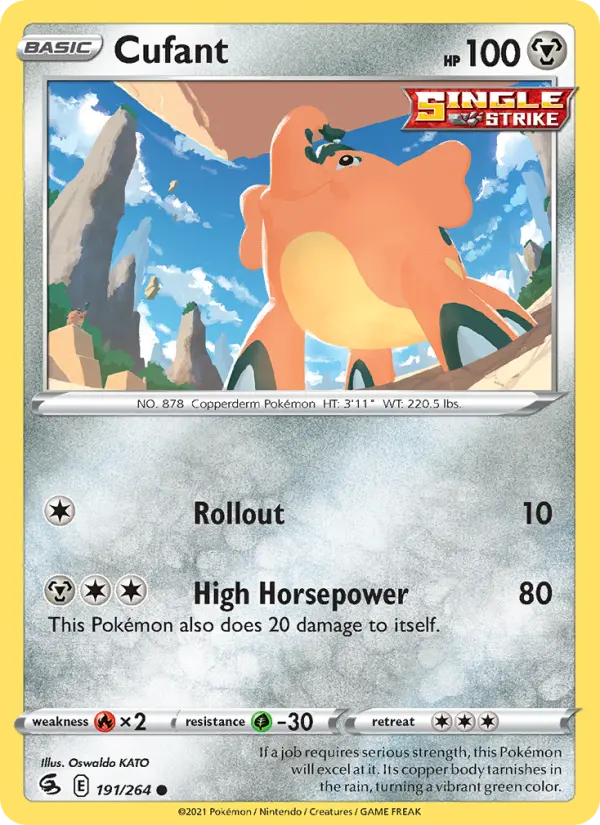 Cufant Common Pokemon card #191 from Fusion Strike