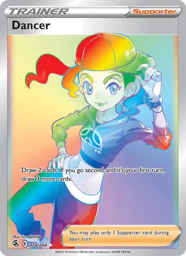 Dancer Secret Rare Pokemon card #274 from Fusion Strike