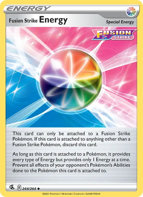 Fusion Strike Energy Uncommon Pokemon card #244 from Fusion Strike