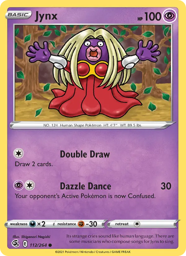 Jynx Common Pokemon card #112 from Fusion Strike