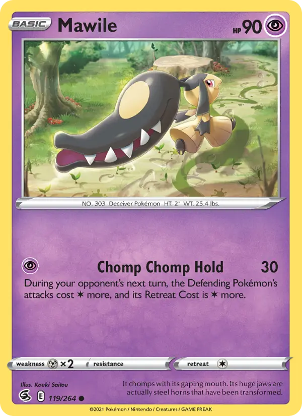 Mawile Common Pokemon card #119 from Fusion Strike
