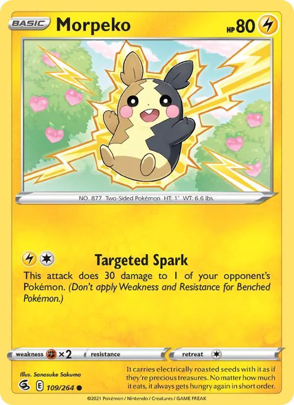 Morpeko Common Pokemon card #109 from Fusion Strike