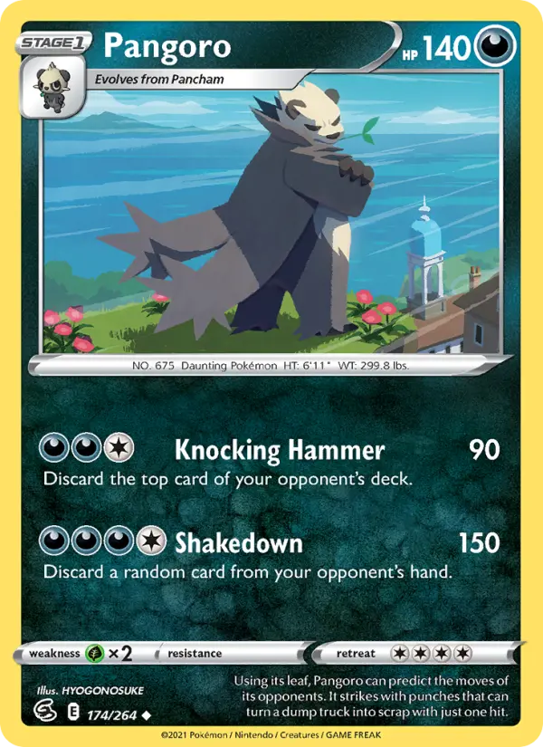 Pangoro Uncommon Pokemon card #174 from Fusion Strike