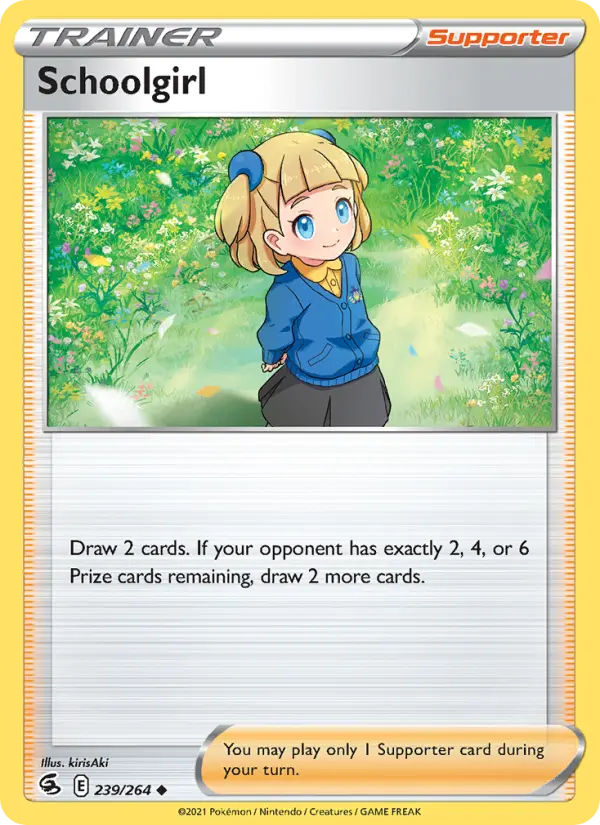 Schoolgirl Uncommon Pokemon card #239 from Fusion Strike