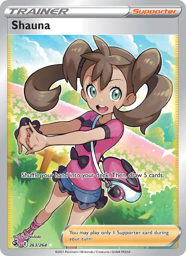 Shauna Ultra Rare Pokemon card #263 from Fusion Strike