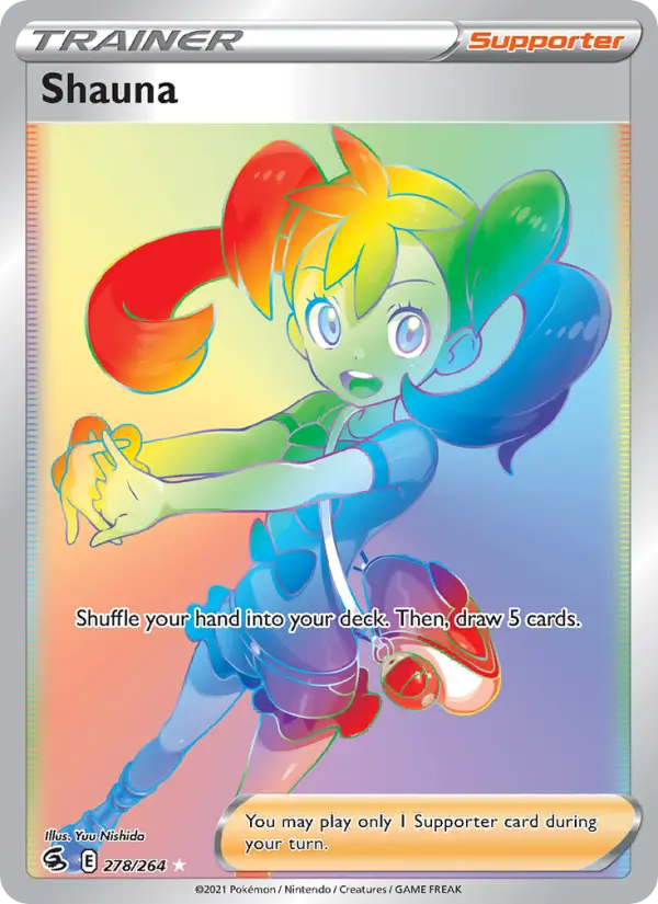 Shauna Secret Rare Pokemon card #278 from Fusion Strike