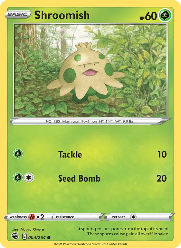 Shroomish Common Pokemon card #4 from Fusion Strike