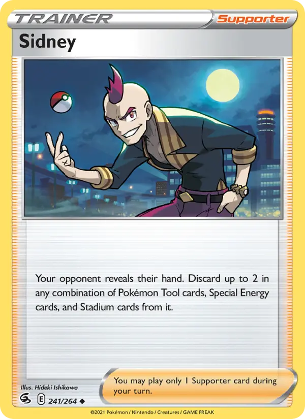Sidney Uncommon Pokemon card #241 from Fusion Strike