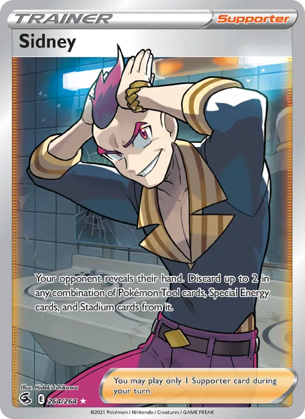 Sidney Ultra Rare Pokemon card #264 from Fusion Strike