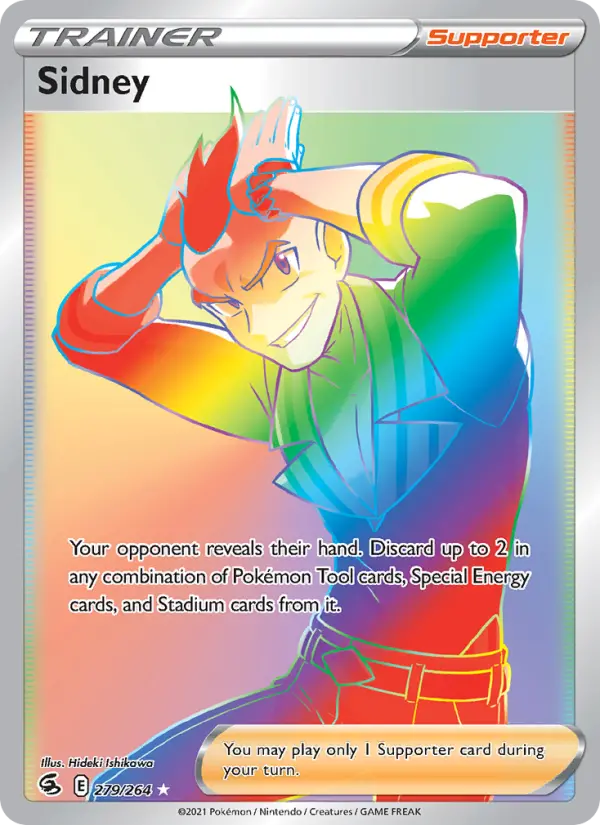 Sidney Secret Rare Pokemon card #279 from Fusion Strike