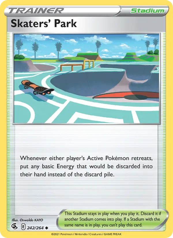Skaters' Park Uncommon Pokemon card #242 from Fusion Strike