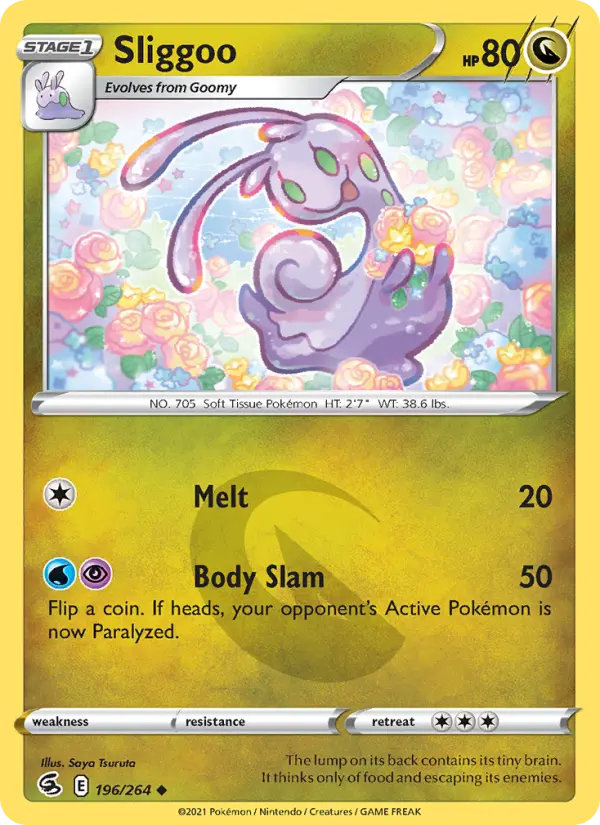 Sliggoo Uncommon Pokemon card #196 from Fusion Strike