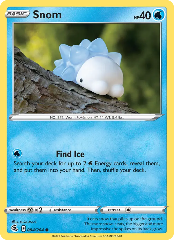 Snom Common Pokemon card #84 from Fusion Strike