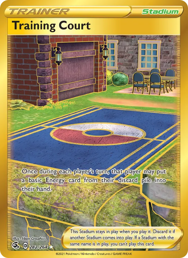 Training Court Secret Rare Pokemon card #282 from Fusion Strike