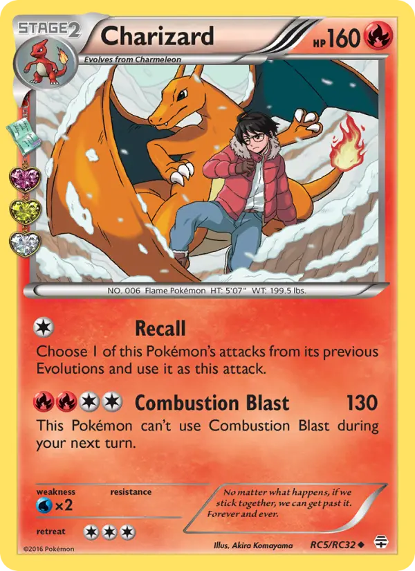 Charizard Uncommon Pokemon card #RC5 from Generations