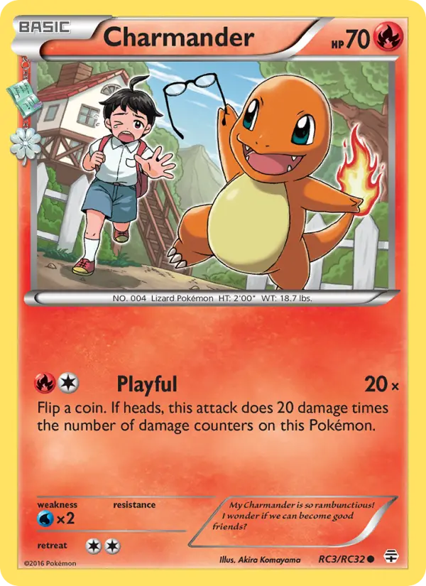 Charmander Common Pokemon card #RC3 from Generations