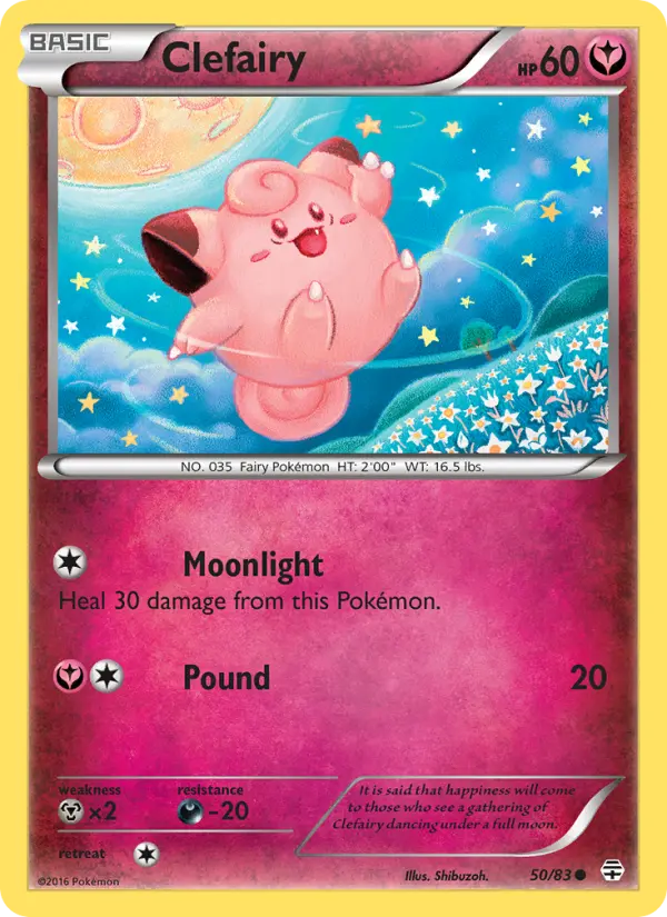 Clefairy Common Pokemon card #50 from Generations