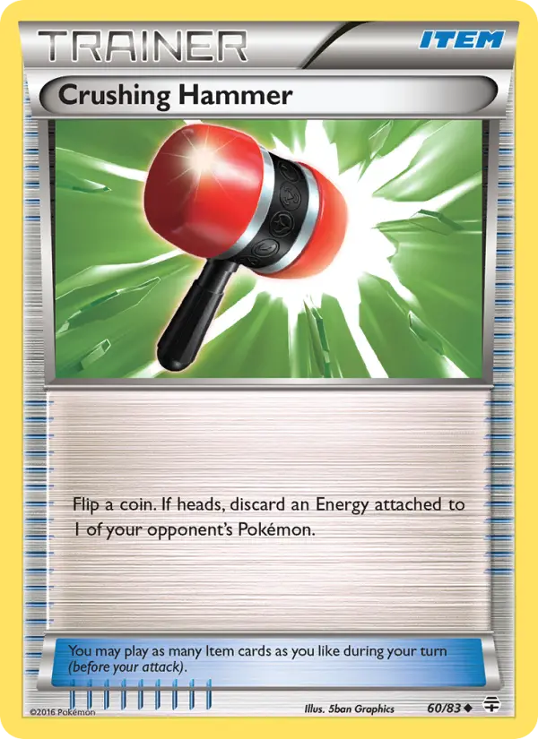 Crushing Hammer Uncommon Pokemon card #60 from Generations