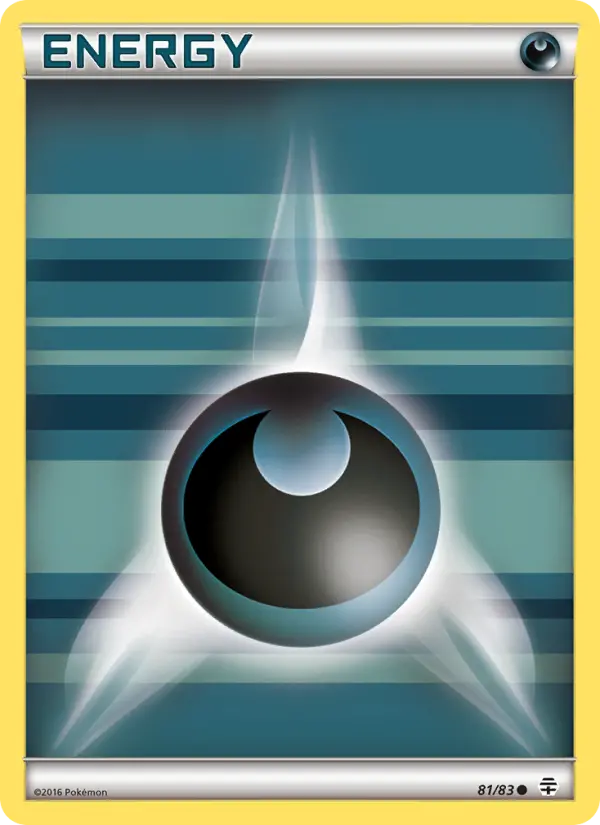 Darkness Energy Common Pokemon card #81 from Generations