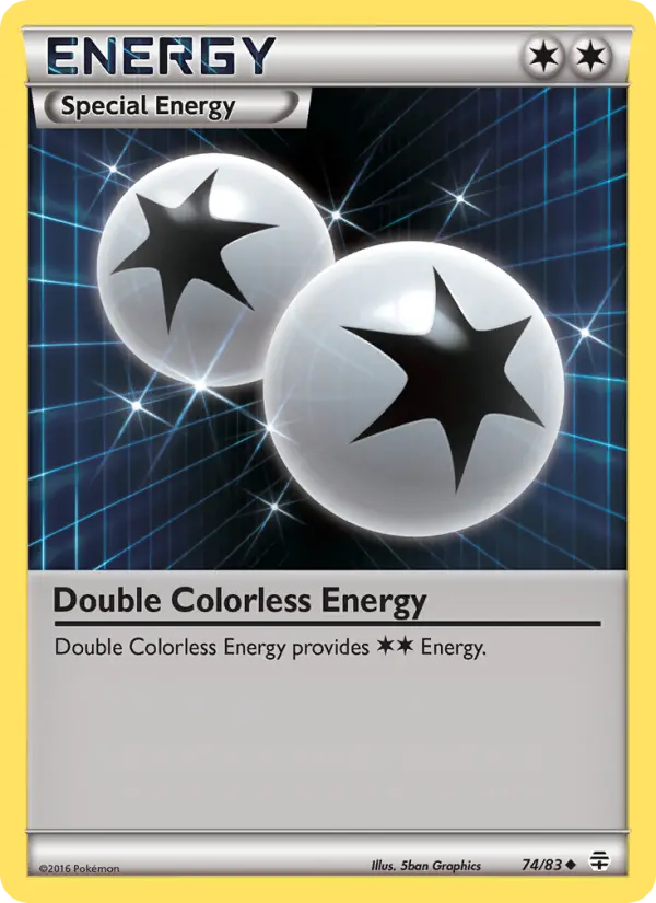 Double Colorless Energy Uncommon Pokemon card #74 from Generations
