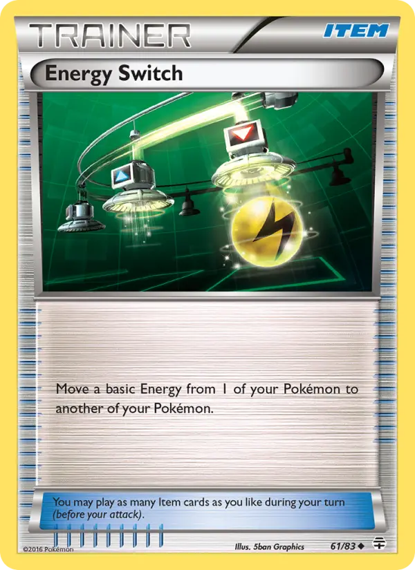 Energy Switch Uncommon Pokemon card #61 from Generations