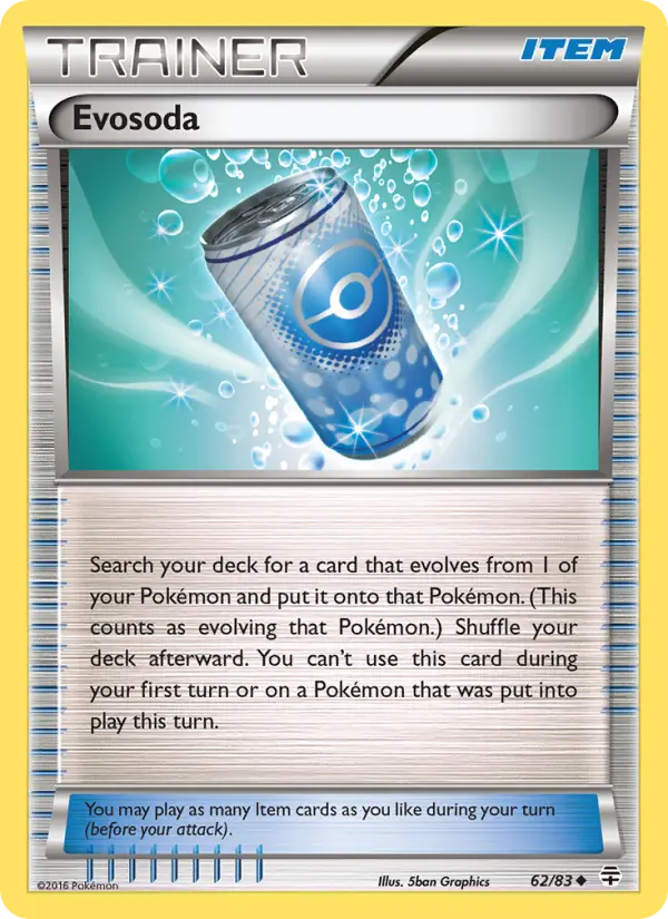 Evosoda Uncommon Pokemon card #62 from Generations